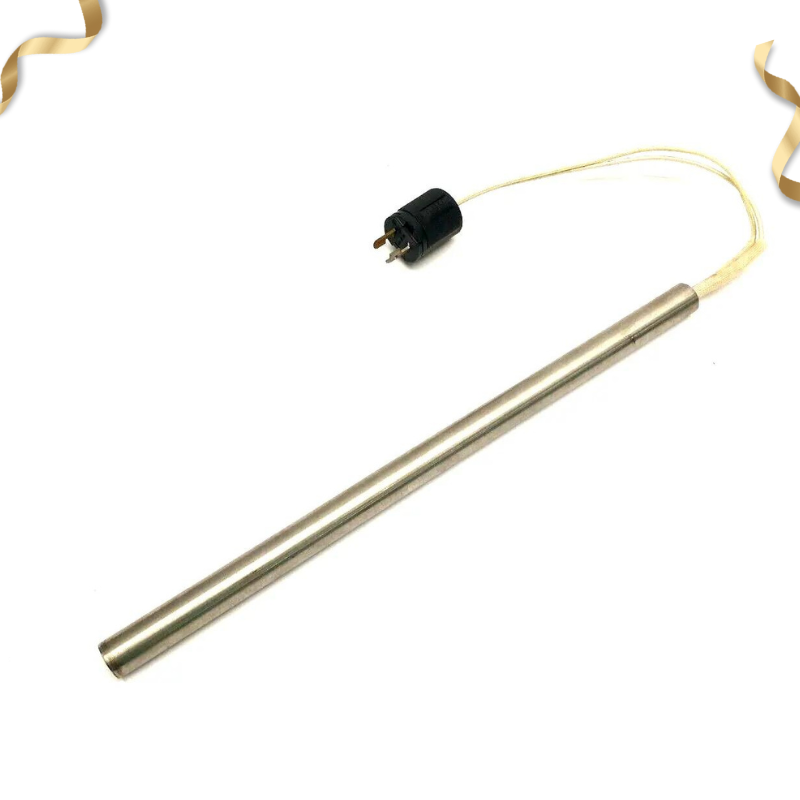 單頭加熱管14mm Cartridge Heater Cylindrical 316SUS Single Head Dual Tube 120~135mm